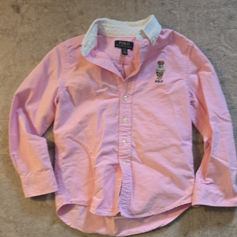 Polo by Ralph Lauren Kids Pink Button-Up Shirt